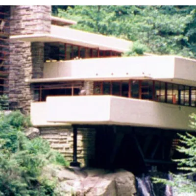 Falling Water designed by Frank Lloyd Wright